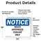 Signmission Waste Antifreeze Coolant Only, 24 in W x Rectangle, Vinyl Decal OS-2PACK-NS-D-1824-L-18952 - alternate 5